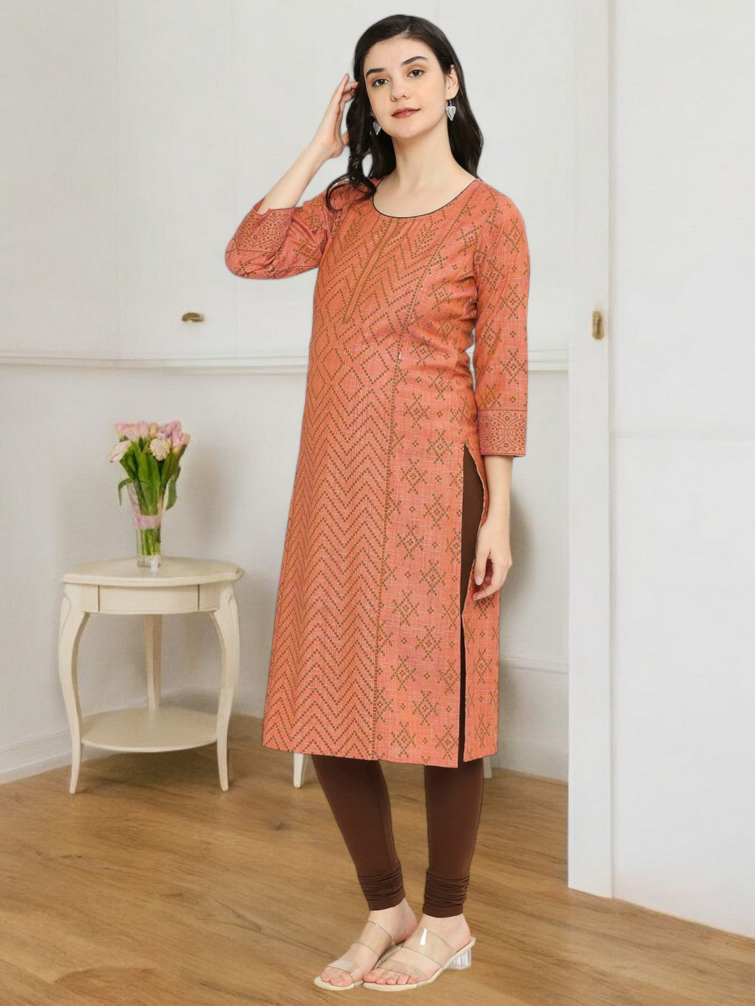 VERSATILE STRAIGHT NURSING KURTA FOR MOTHER