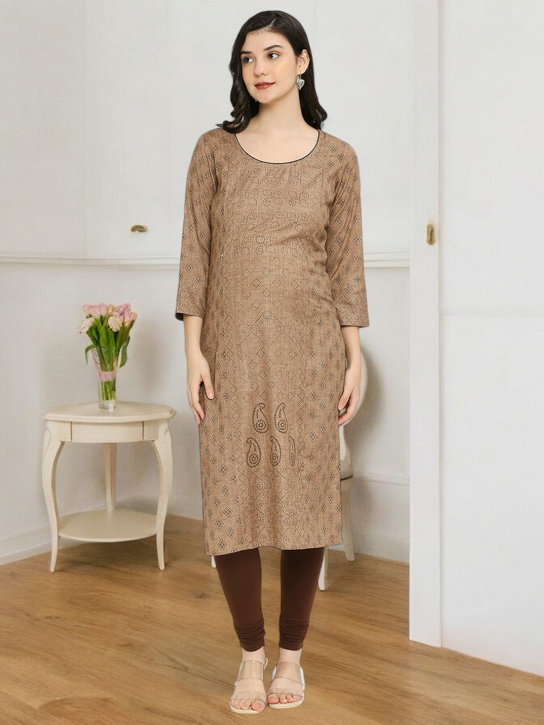 VERSATILE STRAIGHT FEEDING KURTA FOR MOTHER