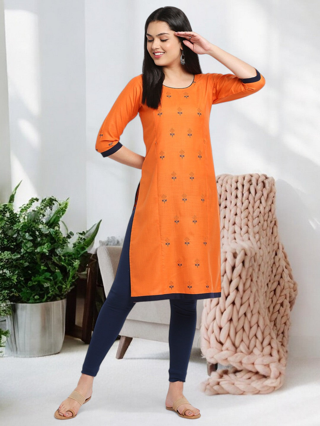 SOPHISTICATED STRAIGHT MATERNITY KURTA FOR WOMEN