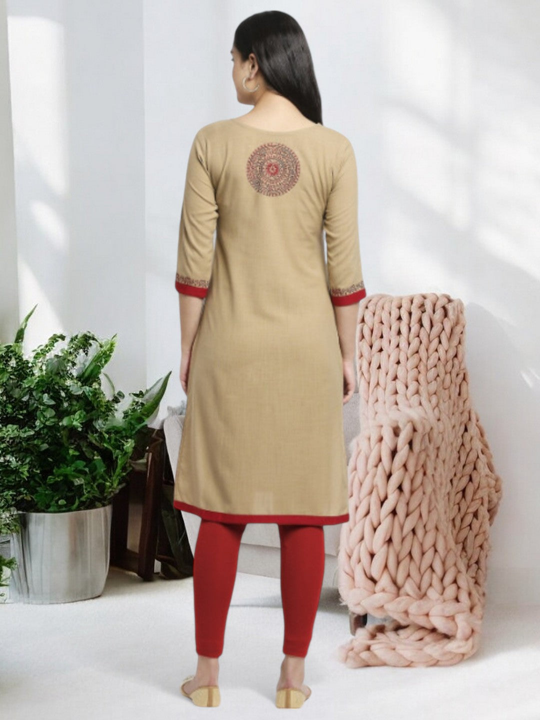 SOPHISTICATED STRAIGHT FEEDING KURTA FOR WOMEN