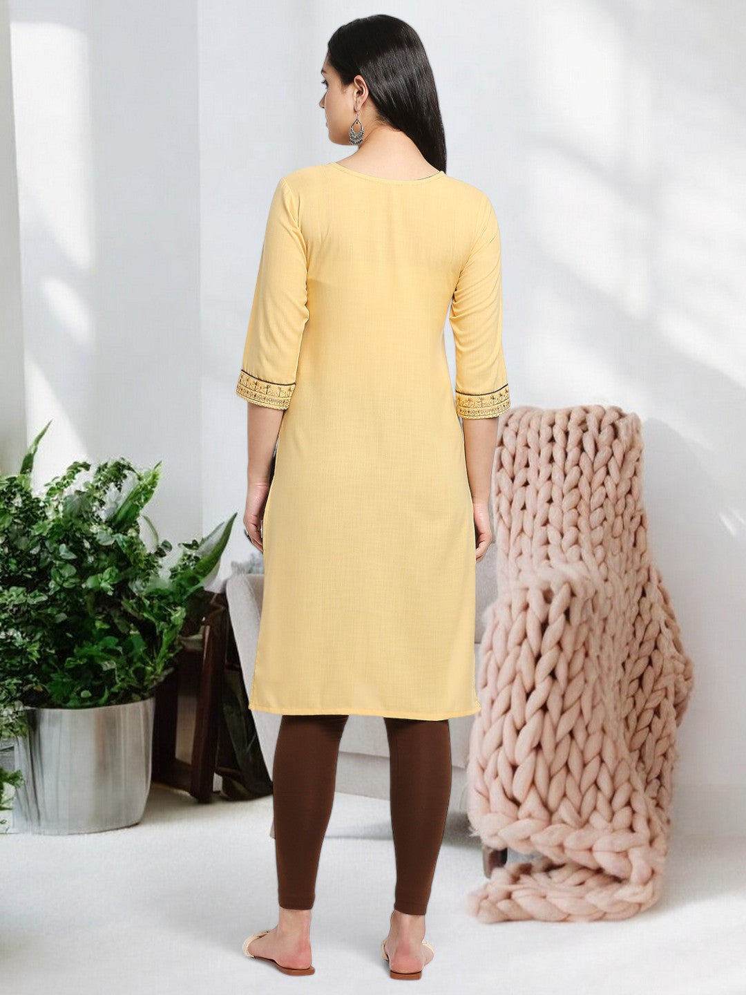 SOPHISTICATED STRAIGHT PREGNANCY KURTA FOR WOMEN