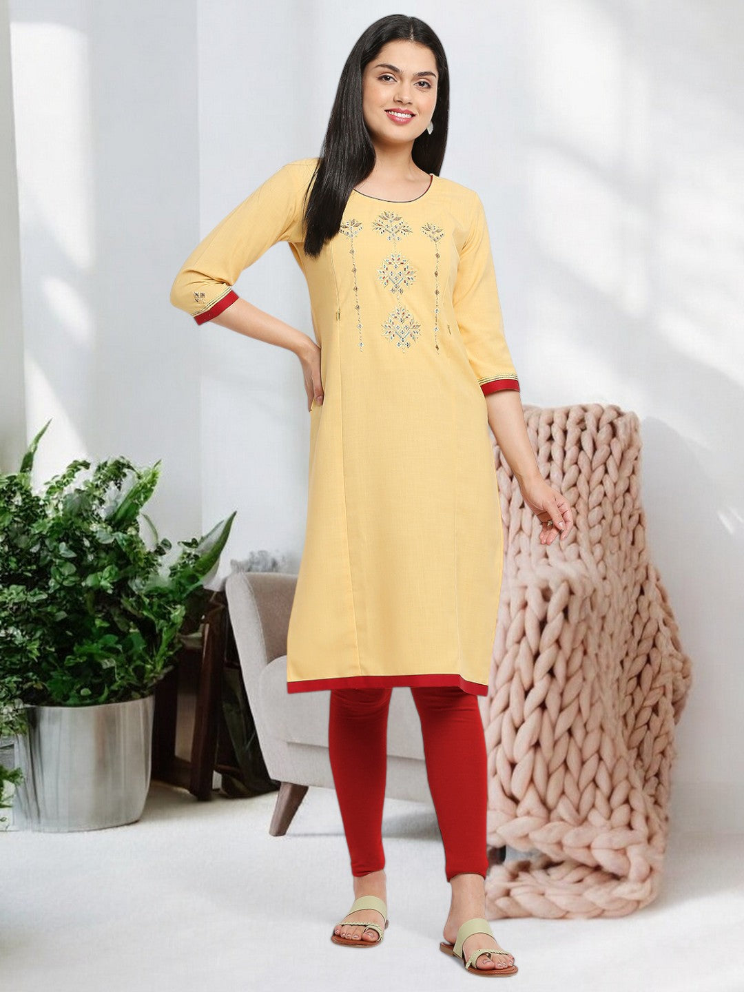 ELEGANT STRAIGHT MATERNITY KURTA FOR WOMEN