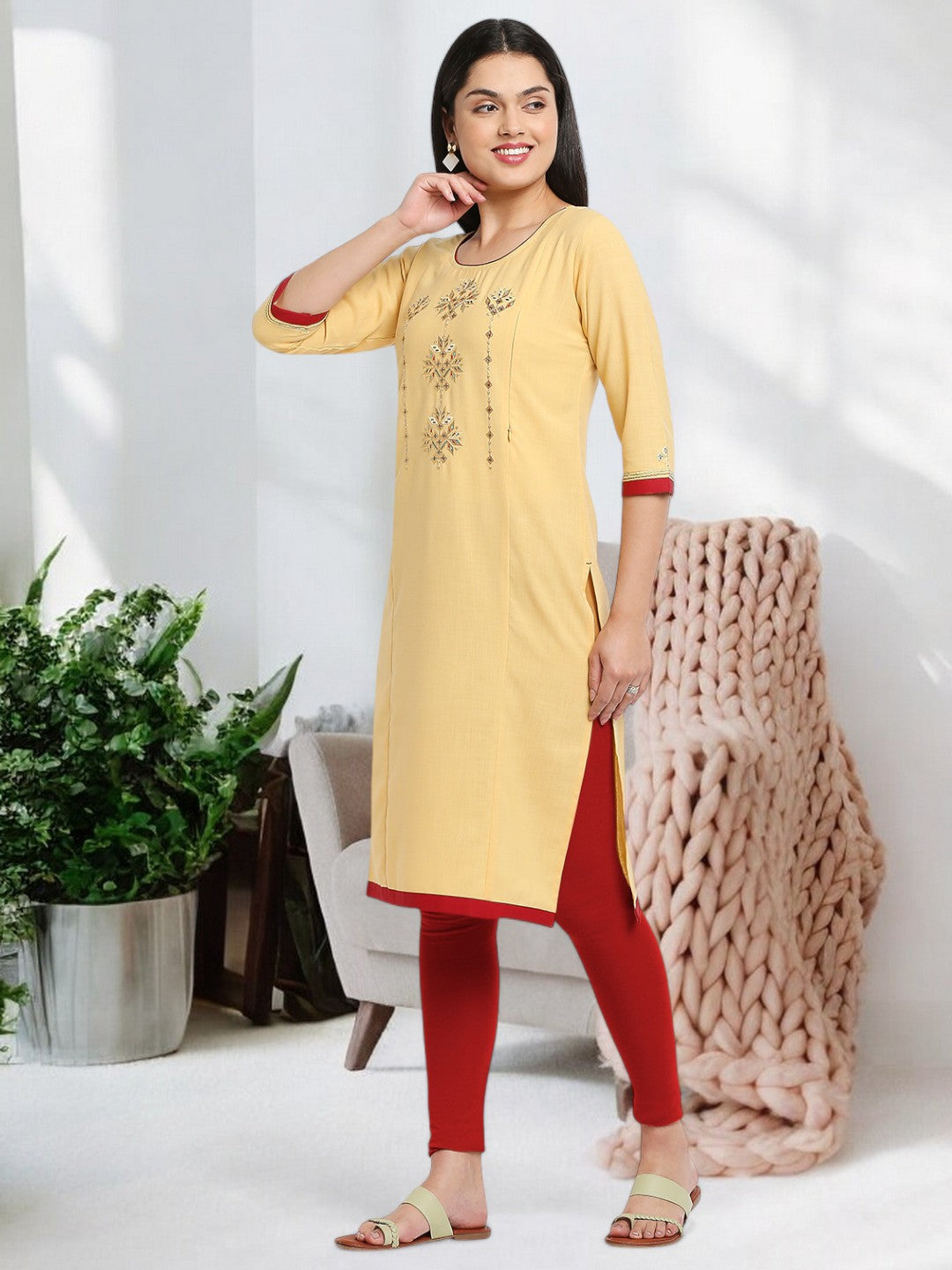 ELEGANT STRAIGHT MATERNITY KURTA FOR WOMEN