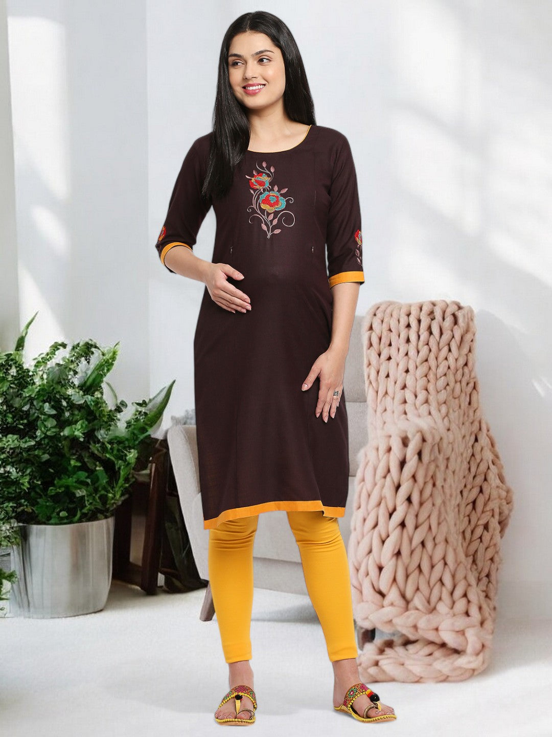 ELEGANT STRAIGHT NURSING KURTA FOR WOMEN