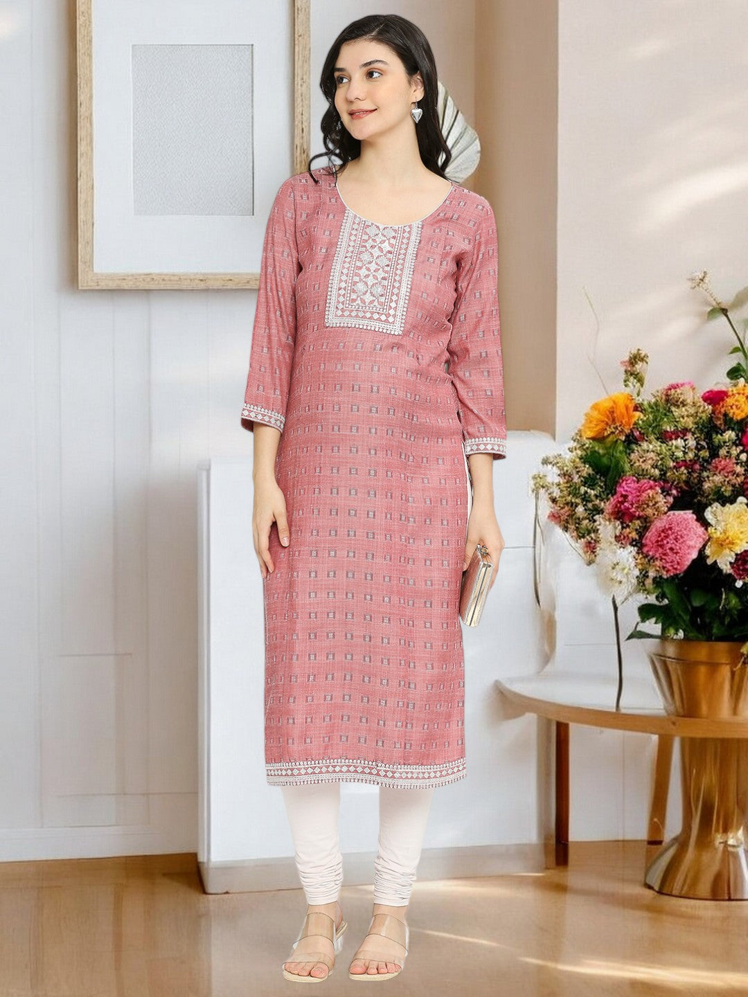 ETHNIC MATERNITY STRAIGHT KURTA FOR WOMEN