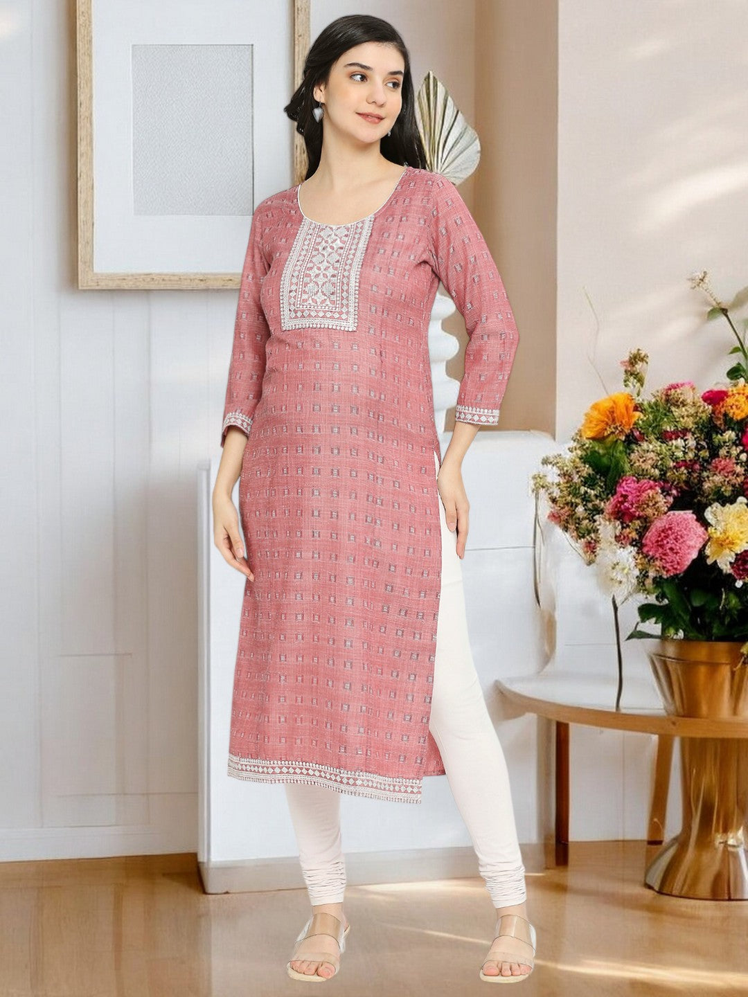 ETHNIC MATERNITY STRAIGHT KURTA FOR WOMEN