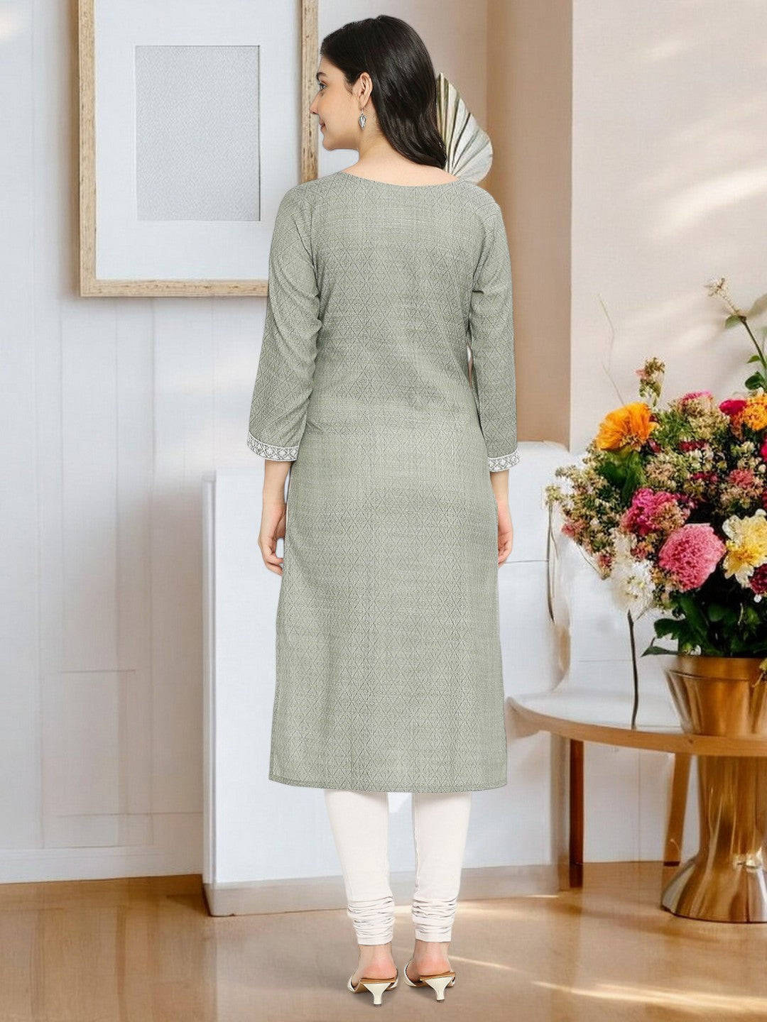 ETHNIC NURSING STRAIGHT KURTA FOR WOMEN