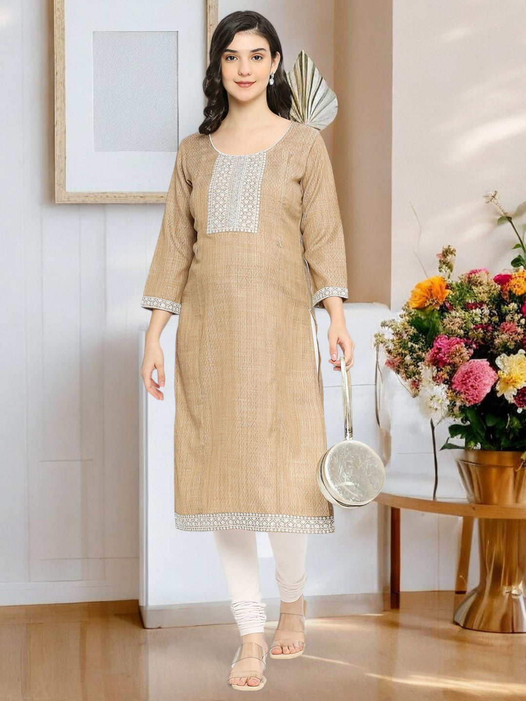 ETHNIC FEEDING STRAIGHT KURTA FOR WOMEN