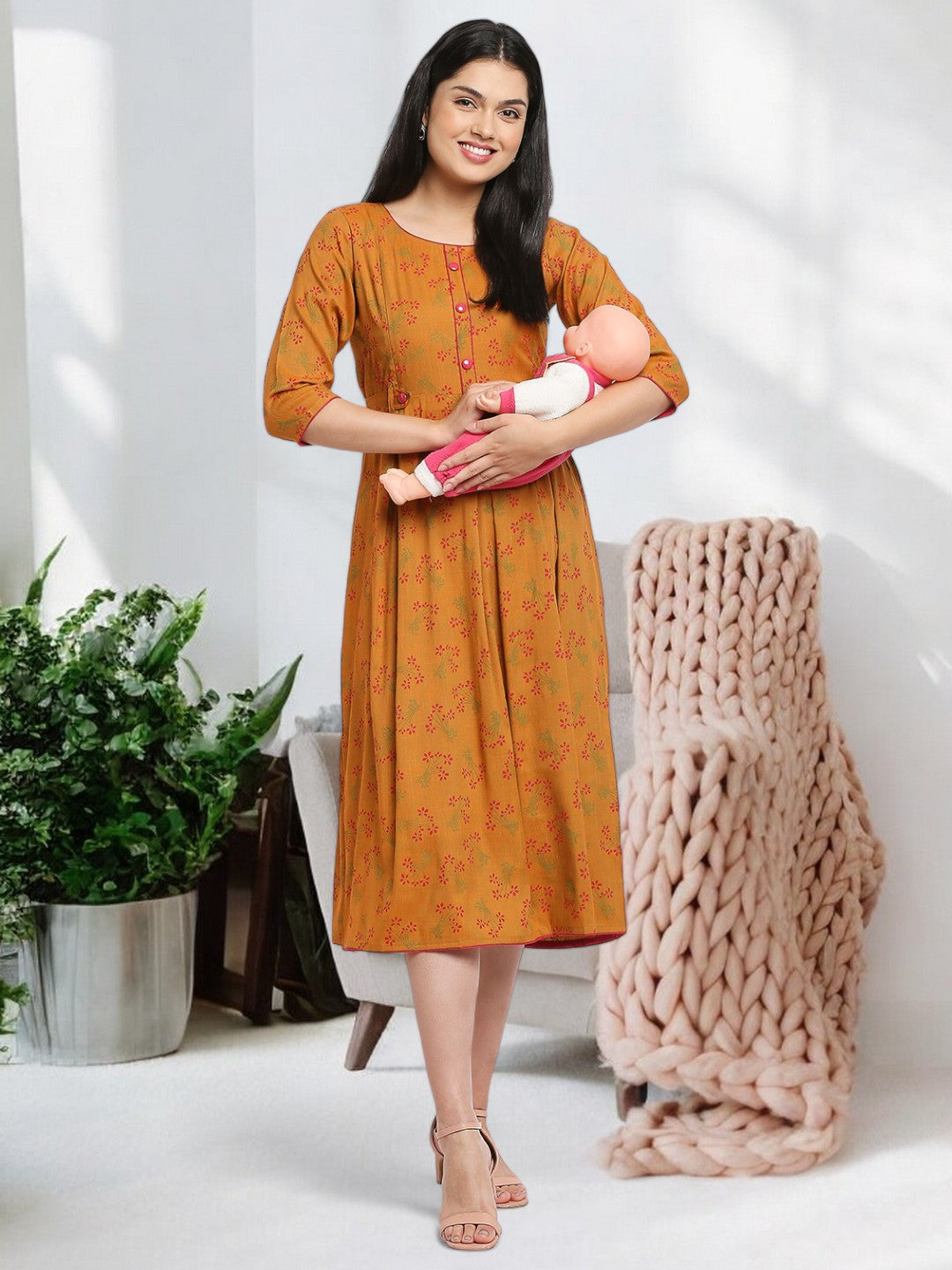 SOPHISTICATED PREGNANCY KURTA FOR WOMEN