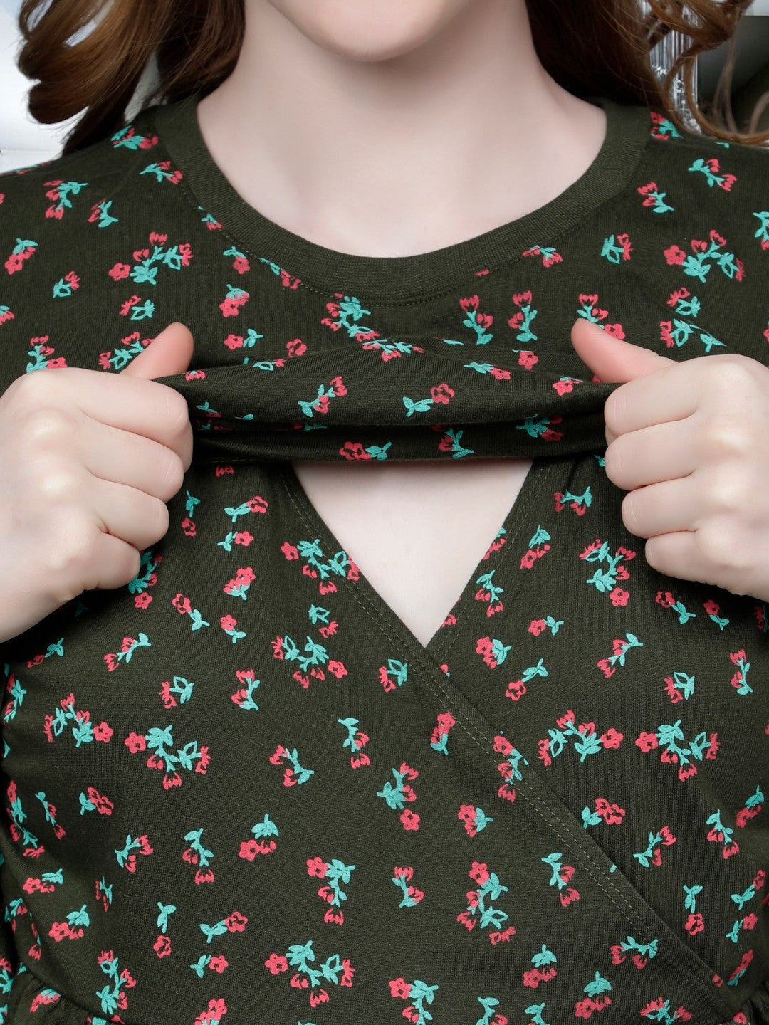 ON-TREND ZIPLESS MATERNITY SHEATH DRESS FOR WOMEN