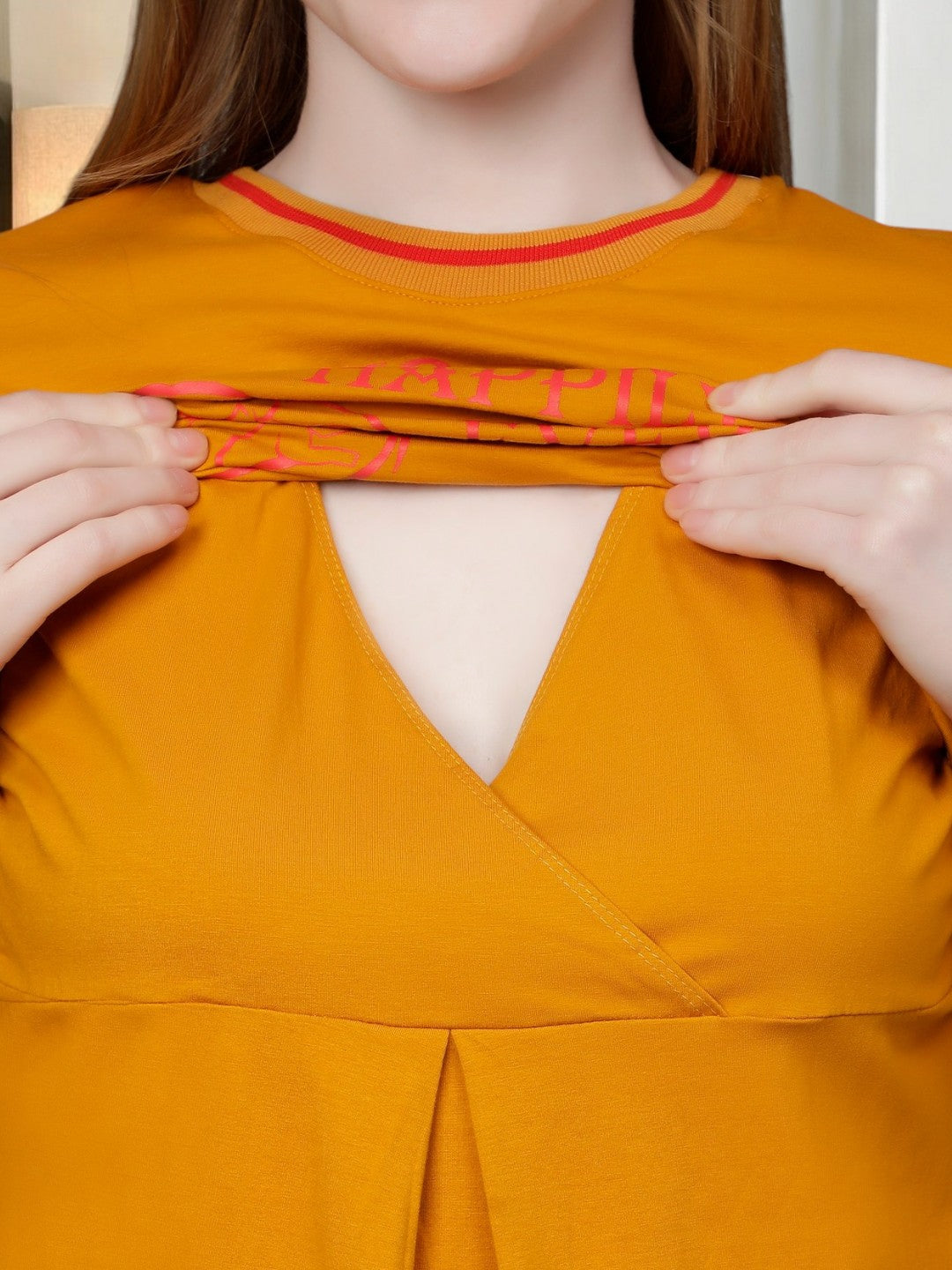 ON-TREND ZIPLESS MATERNITY SHEATH DRESS FOR WOMEN