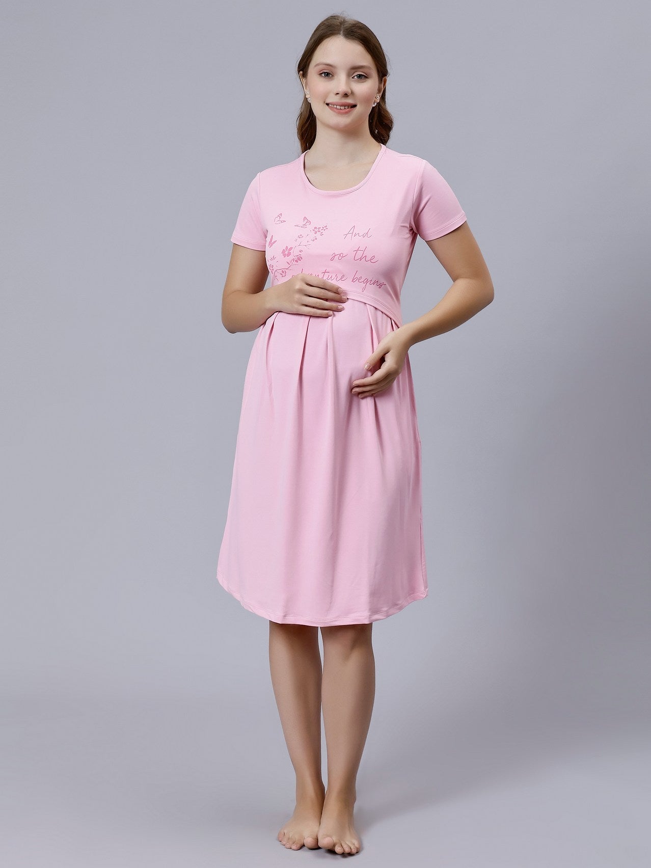 Fashion Forward Zipless Pregnancy Dress