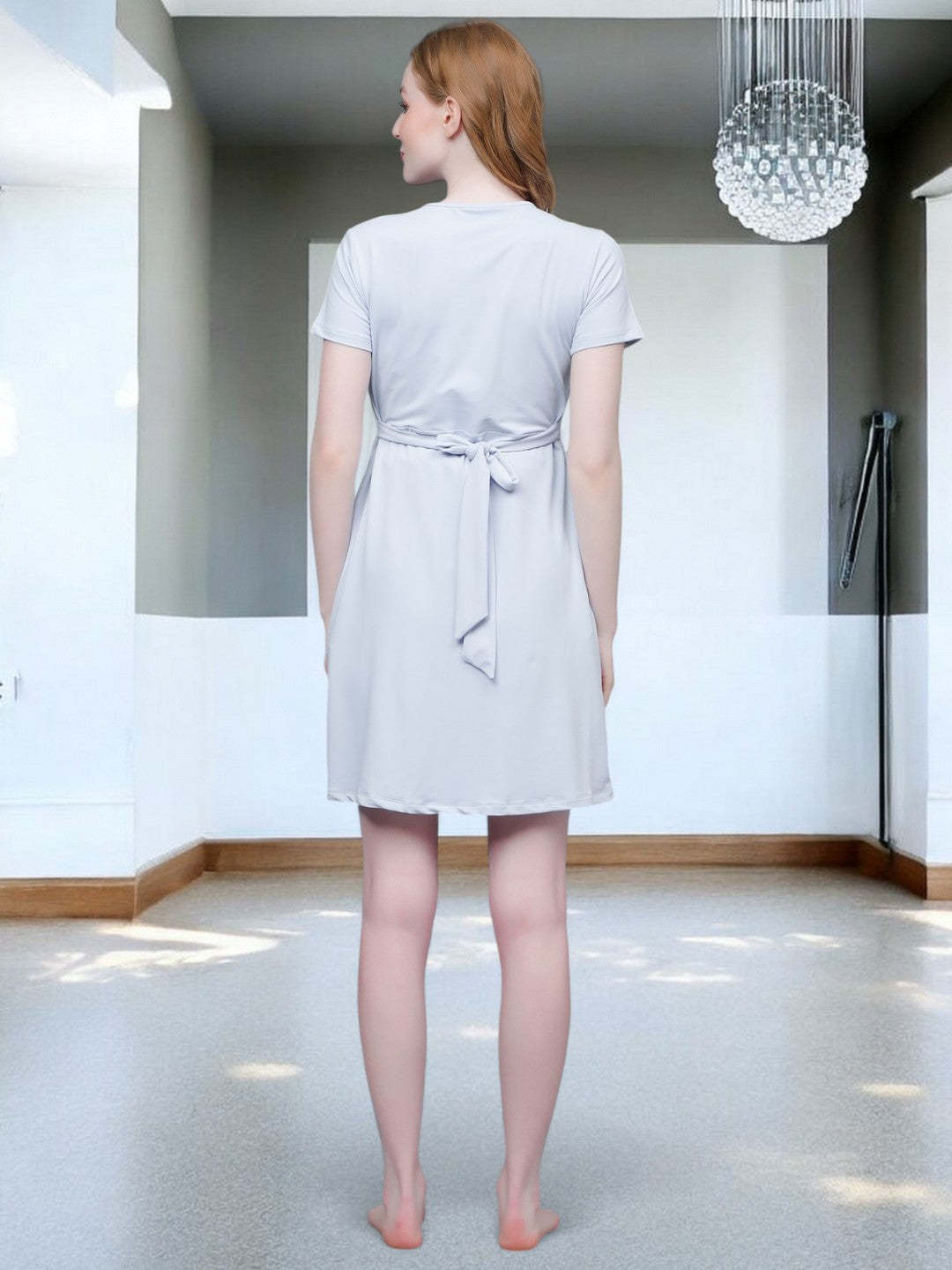 ON-TREND ZIPLESS MATERNITY SHEATH DRESS FOR WOMEN