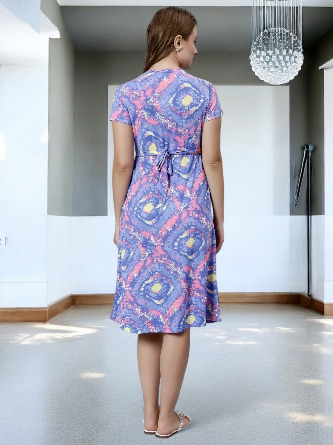 ON-TREND ZIPLESS MATERNITY SHEATH DRESS FOR WOMEN