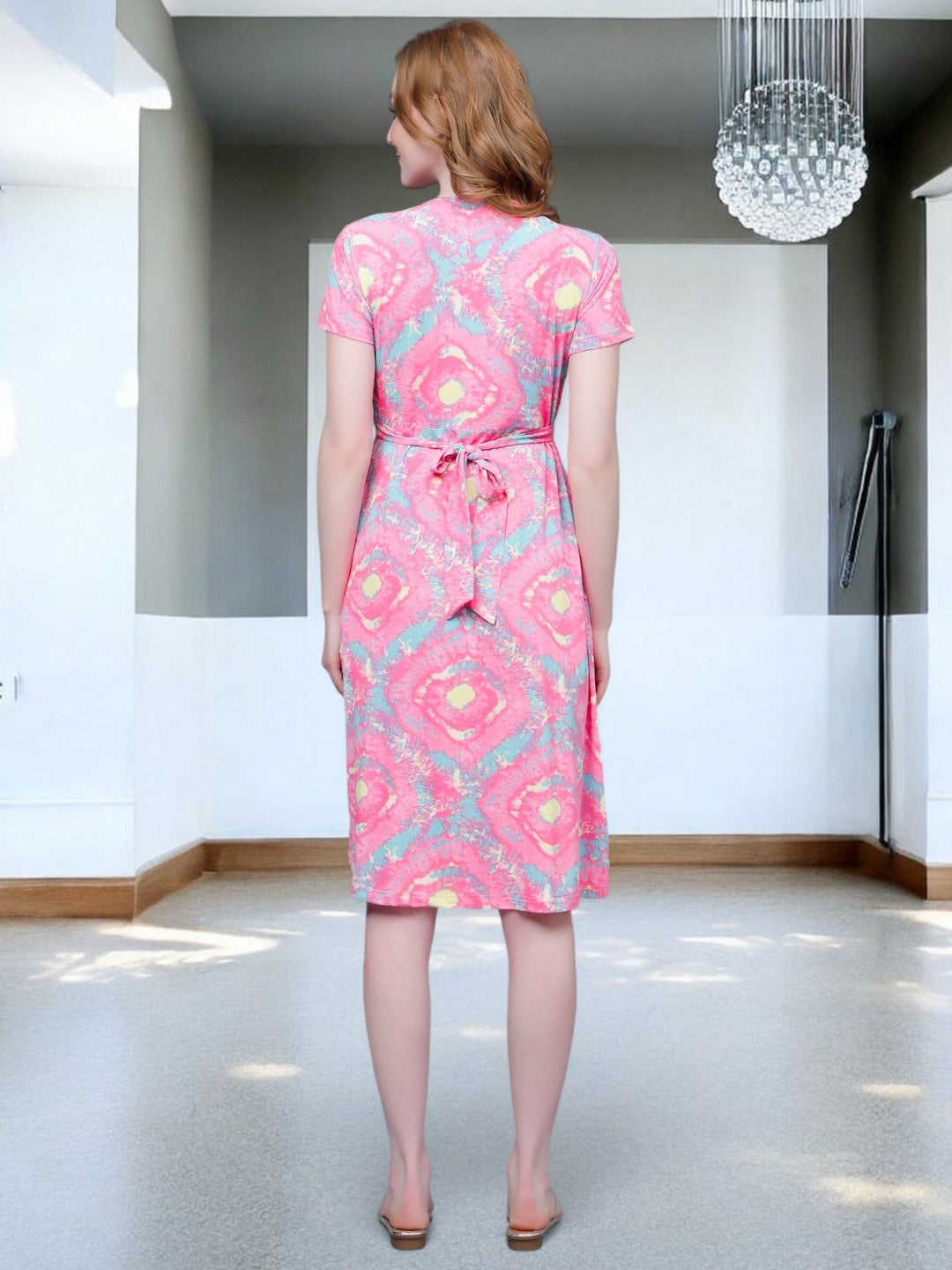 ON-TREND ZIPLESS MATERNITY SHEATH DRESS FOR WOMEN