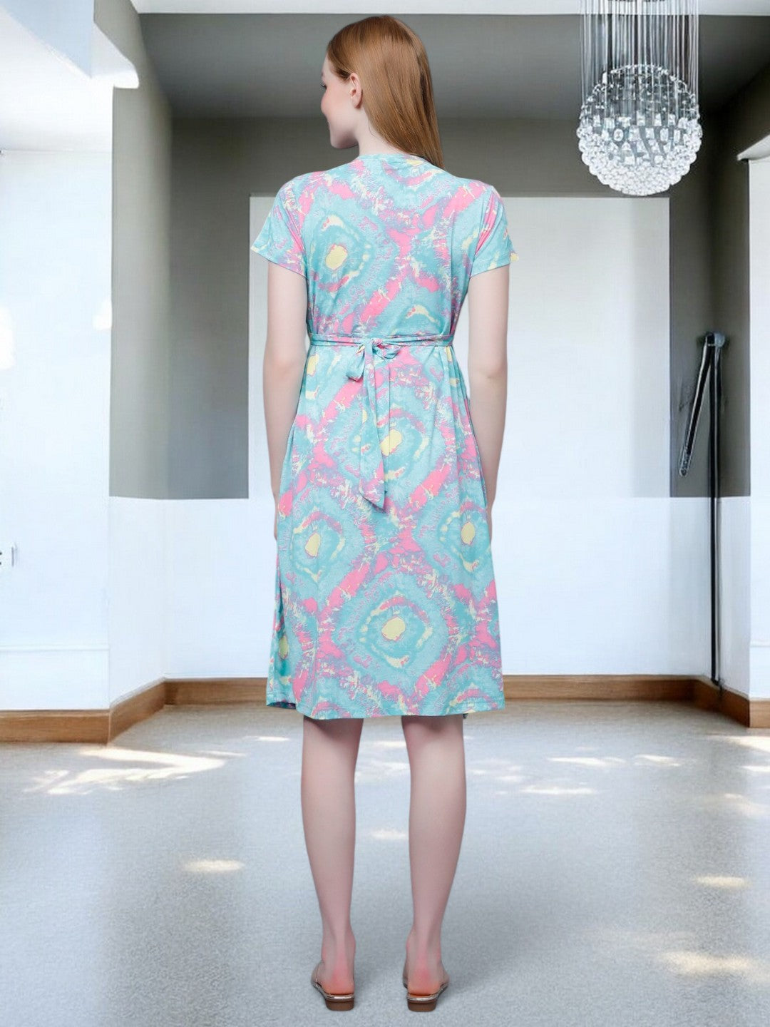 ON-TREND ZIPLESS MATERNITY SHEATH DRESS FOR WOMEN