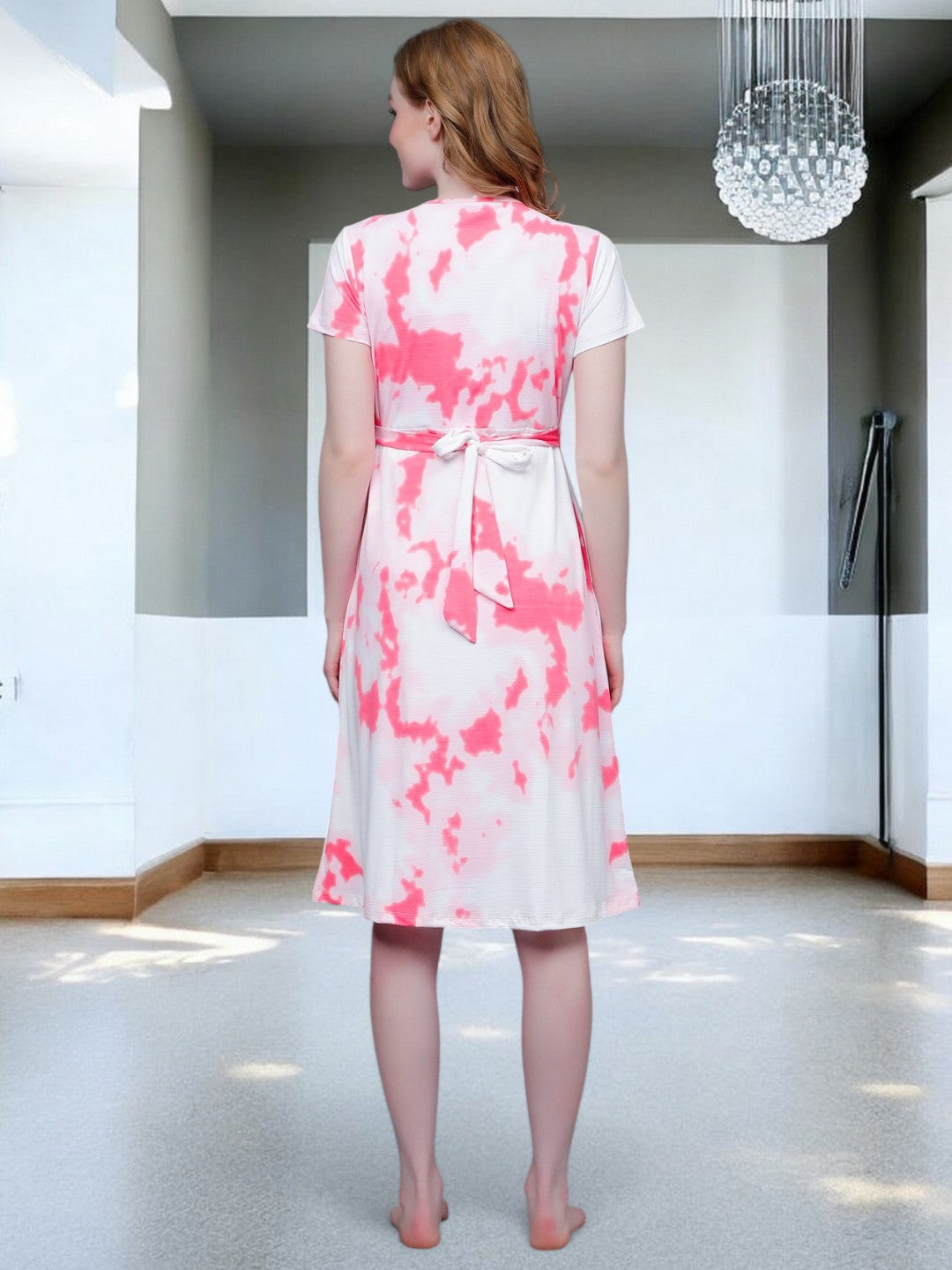 ON-TREND ZIPLESS MATERNITY SHEATH DRESS FOR WOMEN