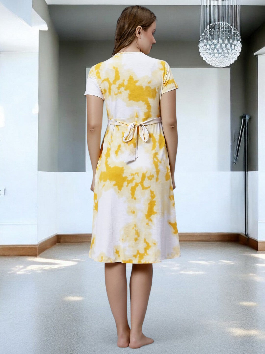 ON-TREND ZIPLESS MATERNITY SHEATH DRESS FOR WOMEN