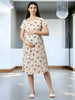 ON-TREND ZIPLESS MATERNITY SHEATH DRESS FOR WOMEN