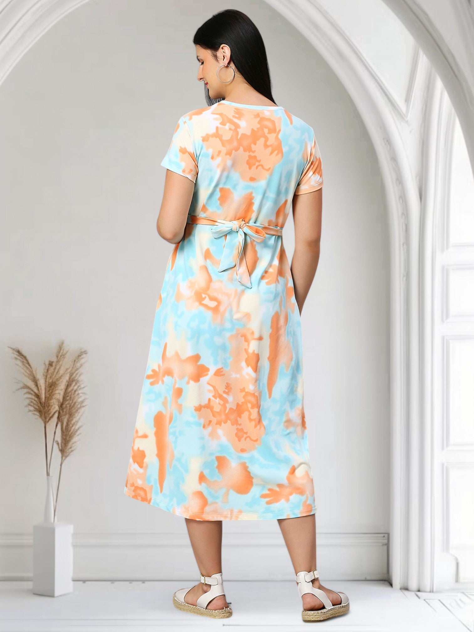 ELEGANT PREGNANCY ZIPLESS GOWN FOR WOMEN