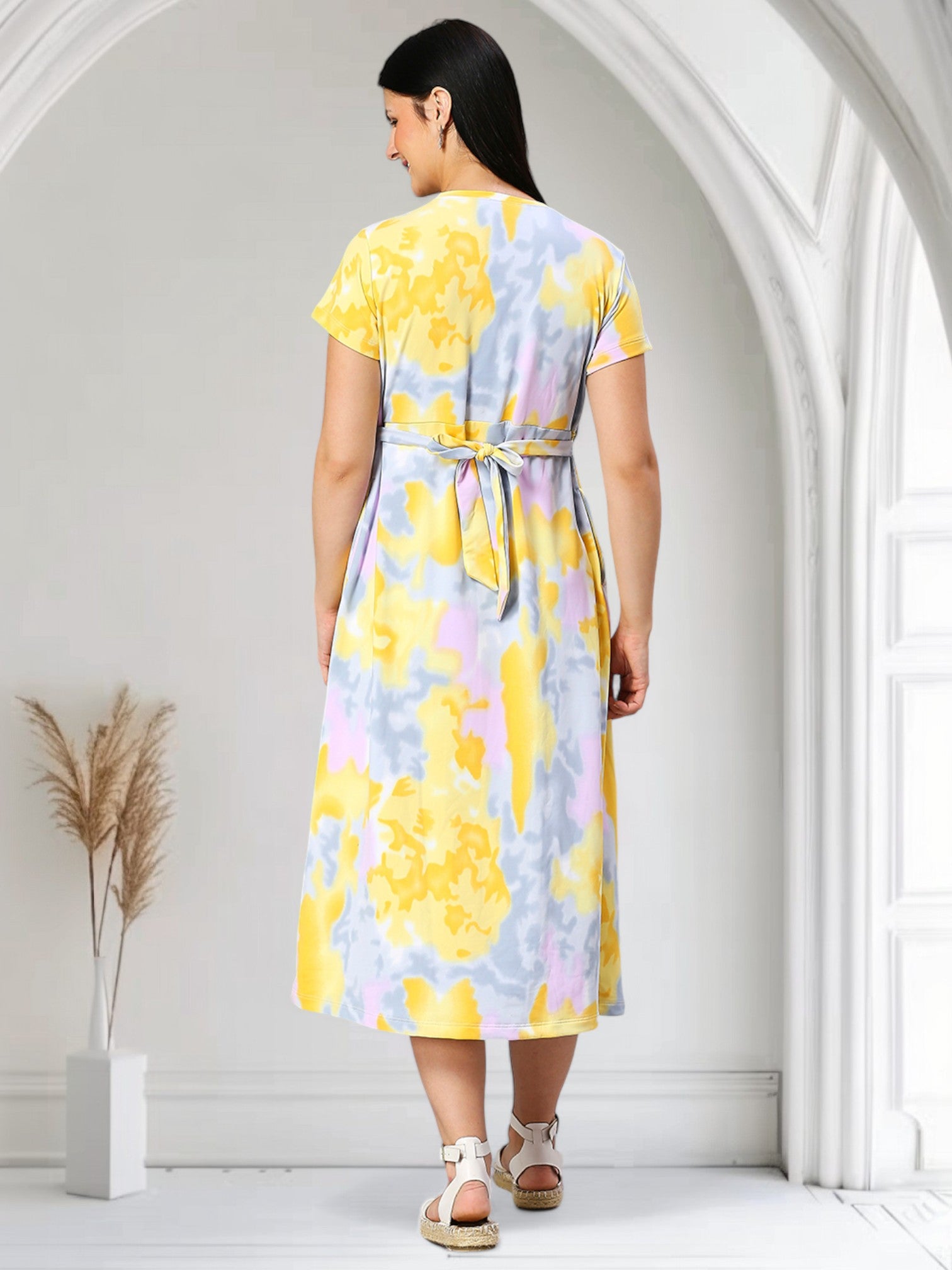 ELEGANT MATERNITY ZIPLESS DRESS FOR WOMEN