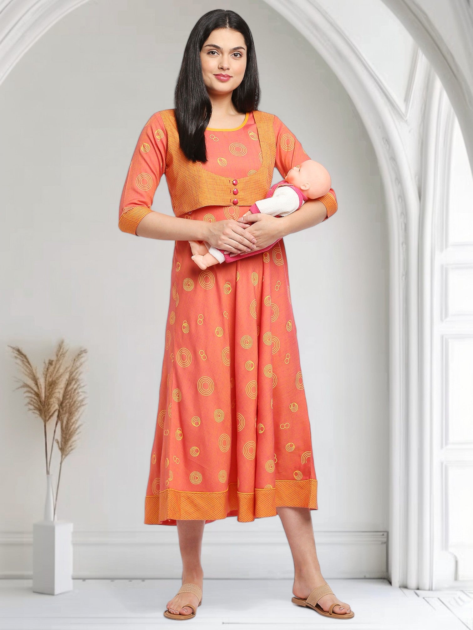 VERSATILE MATERNITY NURSING KURTA FOR WOMEN