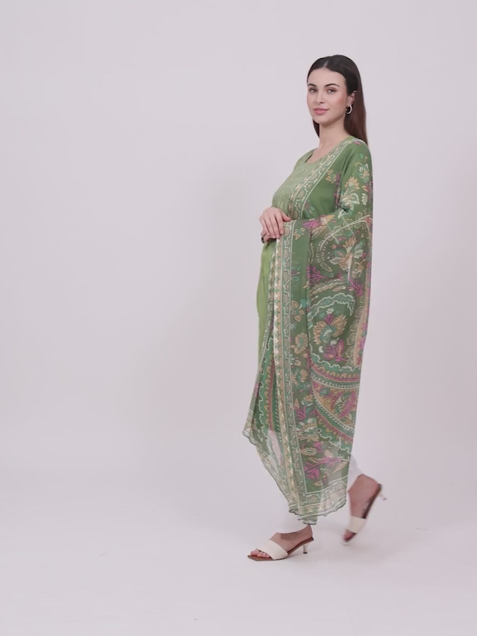 ETHNIC NURSING KURTA PANT WITH DUPATTA