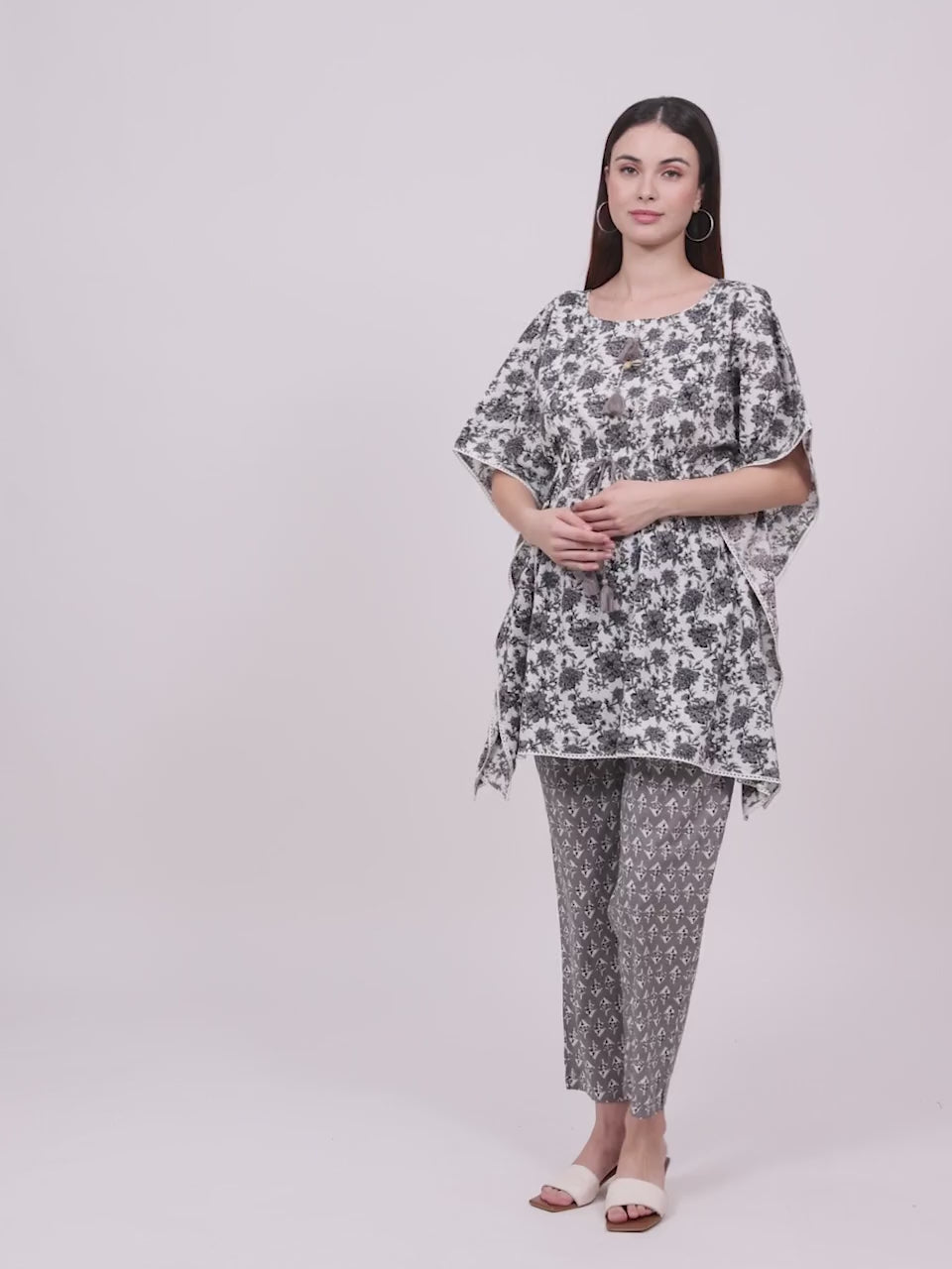 STYLISH NURSING KAFTAN PANT SET FOR MOTHER