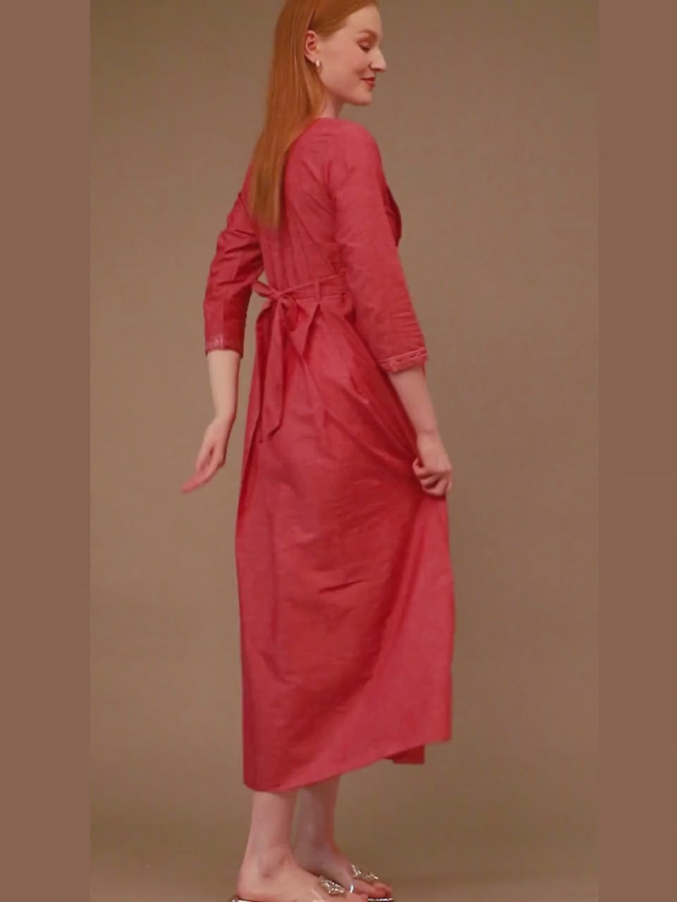 CLASSIC PREGNANCY FLARED KURTA FOR MOTHERS