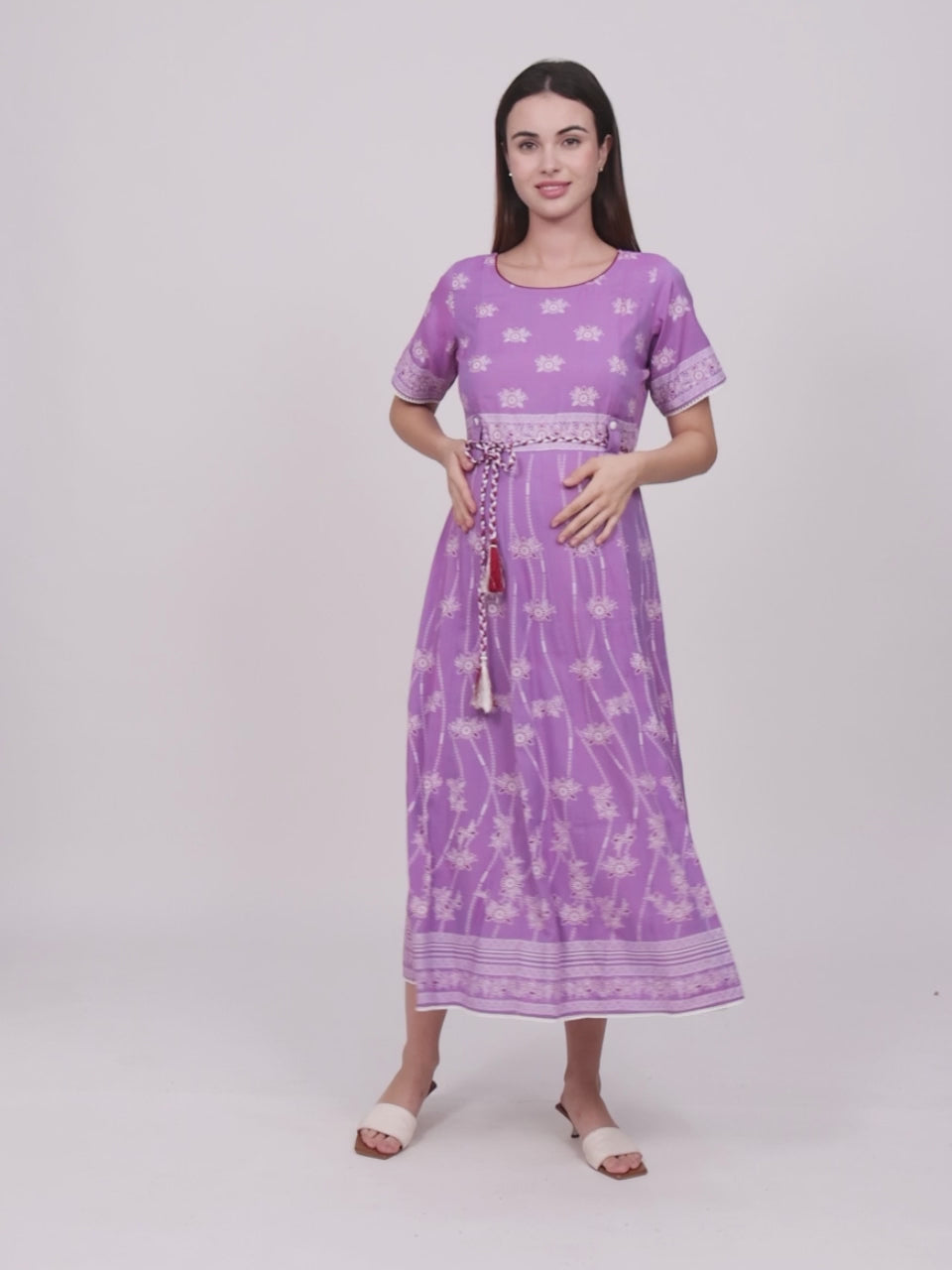 ELEGANT ETHNIC MATERNITY ANARAKALI FOR WOMEN