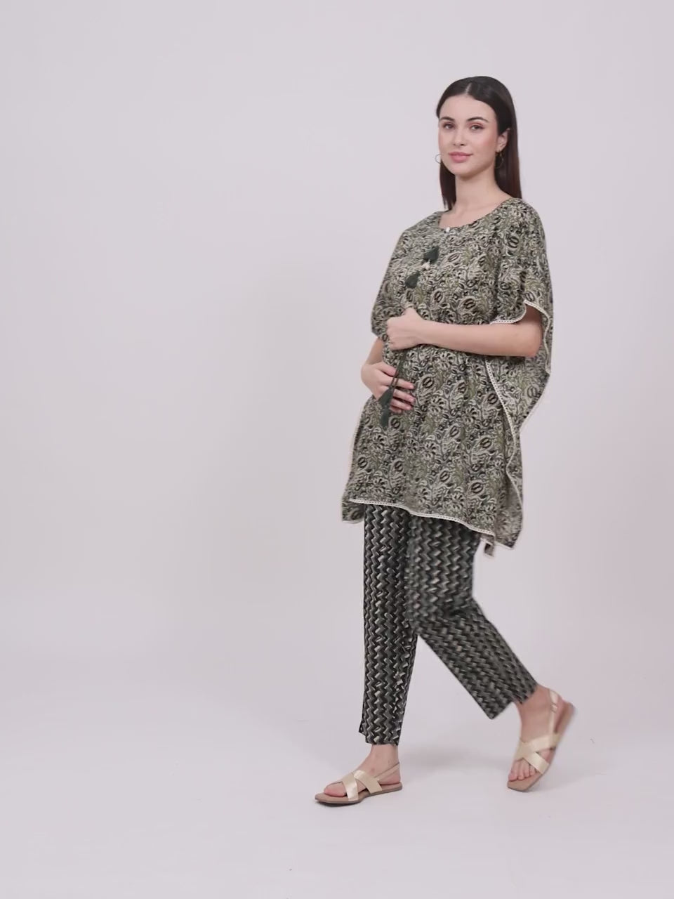 STYLISH NURSING KAFTAN PANT SET FOR WOMEN