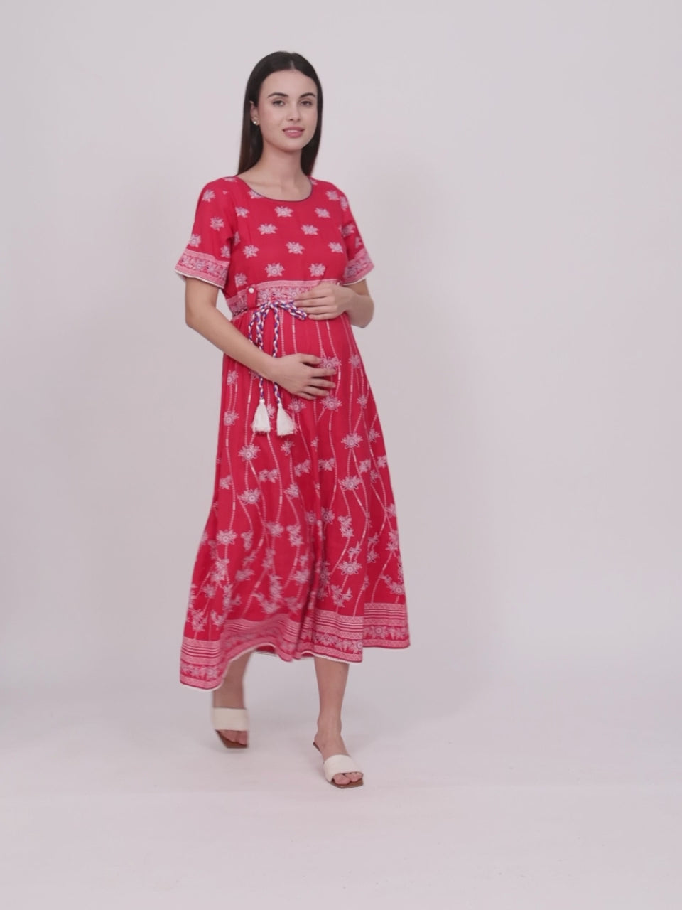 ELEGANT ETHNIC ANARAKALI FOR PREGNANT WOMEN